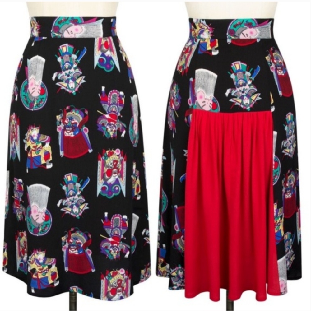 Pinup Trashy Diva Gathered Back Skirt